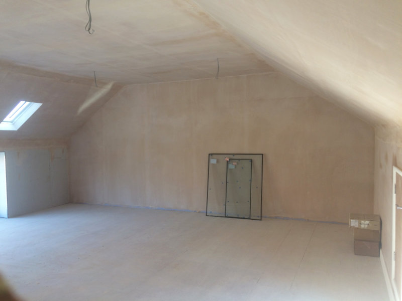 The Orchards Barn 6735 Plastering Work To Vaulted Ceiling